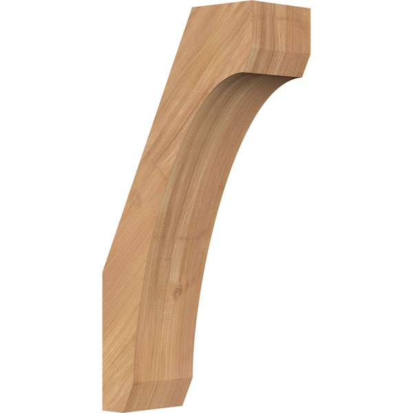 Ekena Millwork 3 1/2"W x 8"D x 16"H Legacy Smooth Knee Brace, Western Red Cedar BRC04X08X16LEC00SWR - main